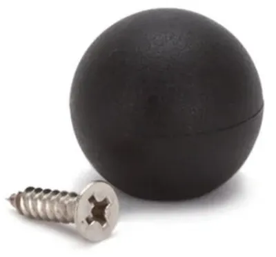 Obrázek produktu pro Alessi B 9095/6 - Černá knoflíková rukojeť a šroub (Art. č. 24007, EAN 8003299017362)