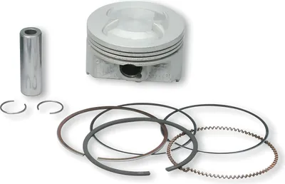 Image de Piston Malossi, diamètre 67 mm, type B, axe de 15 mm, 3 segments, pour moteur Rotax 120 LC 4 temps