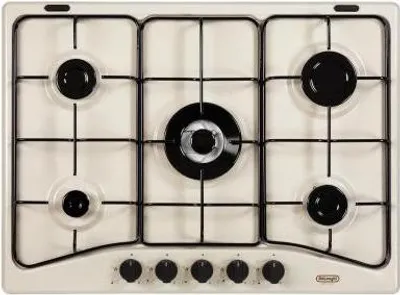 Immagine prodotto di DeLonghi SF 57 AVT Piano Cottura Nero Sabbia Incorporato Gas 5 Fornelli