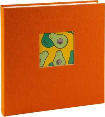 Produktbild von Goldbuch Fotoalbum Bella Vista Sun Orange 30x31 cm Leinen mit Pergamin Schutz