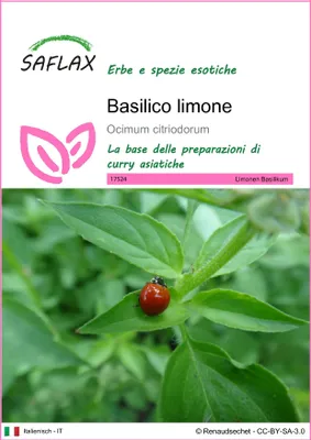 Immagine prodotto di SAFLAX  - Basilico limone - 200 semi - Ocimum