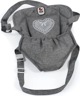 Produktbild von Bayer Chic 2000 Puppentrage grau Herzchen - Babypuppen Zubehör