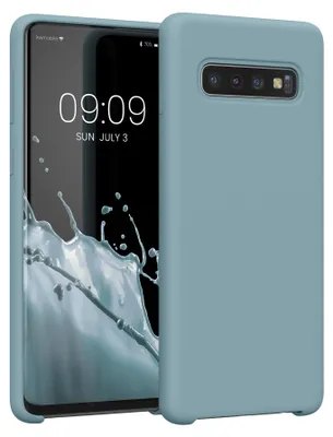 Produktbild von kwmobile Handyhülle für Samsung Galaxy S10 Hülle - Case Silikon - Kabelloses Laden - Schutzhülle Cover in Antique Stone