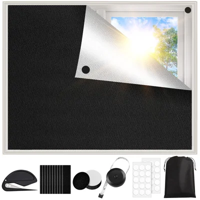 Image de Store occultant sans perçage, 200 x 145 cm, 100% opaque