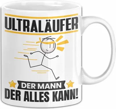 Produktbild von Ultraläufer Tasse Geschenk für Ultraläufer Der Mann Der Alles Kann Geschenkidee zum Geburtstag (Weiß)