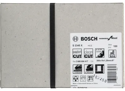 Produktbild von Wood clean S 2345 X Säbelsägeblatt, 1,25 x 19 x 200 mm, 100-tlg