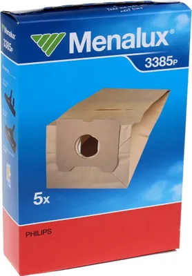 A product box for Menalux vacuum cleaner bags.