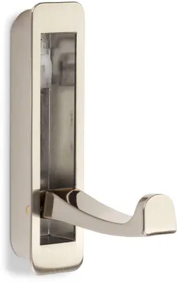 Immagine prodotto di Gancio di fissaggio ribaltabile 80x20 mm effetto acciaio inossidabile