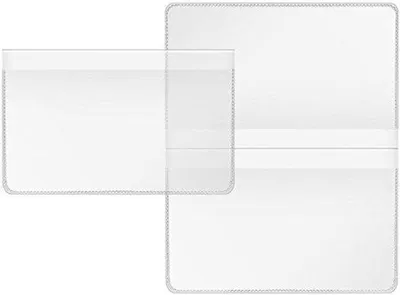 Produktbild von Famanu Kreditkartenhülle Doppelpack - Transparent - 89 x 114 mm - 20 Stück