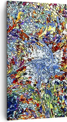 Produktbild von Bild auf Leinwand - Leinwandbild - Abstraktion modern - 45x80cm - Wand Bild - Wanddeko - Wandbilder - Leinwanddruck - Bilder - Kunstdruck - Wanddekoration - Leinwand bilder - Wandkunst - PA45x80-4045