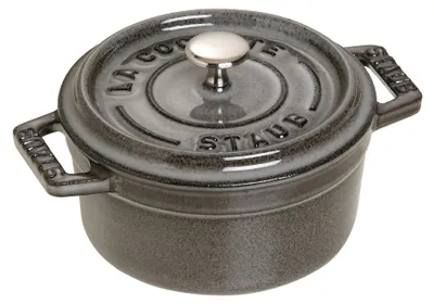 Image de Staub Mini Round Cast Iron Pot - 250 ml  Graphite