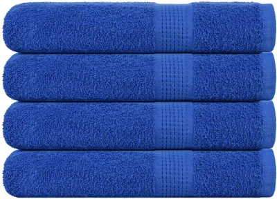 Imagen del producto de Toallas FROGN, juego de 4 unidades, color azul, 100x200 cm, 360 g/m²
