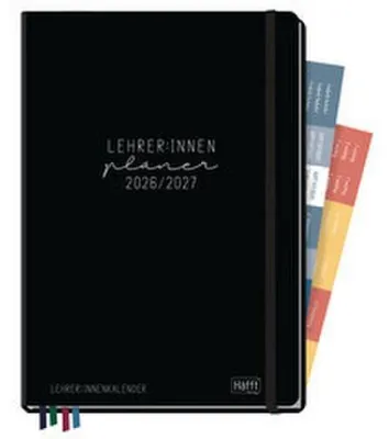 Image de Éditions Häfft® 11183-3 EMGP Éditions Häfft® Agenda pour enseignants Black Edition août 2026 - juillet 2027, noir, 1 exemplaire