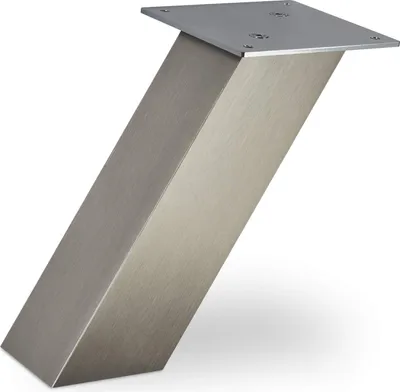 Produktbild von Barkonsole schräg 210 x 80 x 70 mm in Edelstahloptik