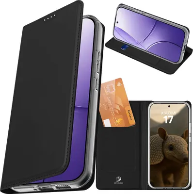 Produktbild von Handyhülle mit Klappe für Xiaomi 17, Dux Ducis Skin Pro, Schwarz
