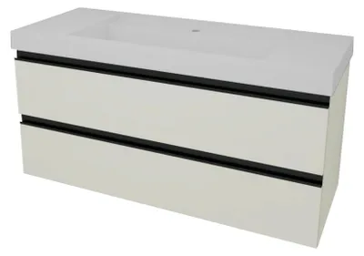 Productafbeelding van Kolpa HARMONY badkamerkast met wastafel (opbouwmodel), model OUHW 120 LG