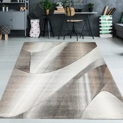 Produktbild von Abstrakter Teppich in grau-silber Größe - 240 x 340 cm