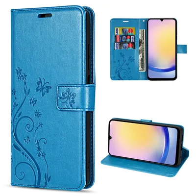 Produktbild von Hülle für Samsung Galaxy A25 Handyhülle Handy Tasche Klapphülle Wallet Case Etui Blau