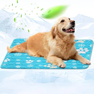Obrázok produktu pre Chladiaca podložka pre psov, 100 x 70 cm, umývateľná, samochnadiaca, s protišmykovou povrchovou úpravou, vhodná aj pre mačky