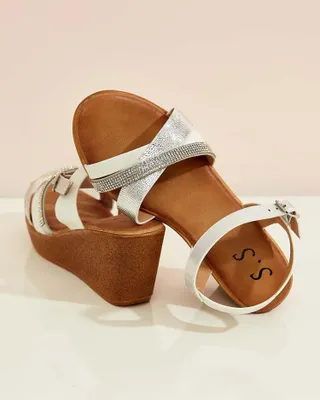 Produktbild von Royalfashion Damen Sandalen mit Zirkonen Bozi, Größe 39