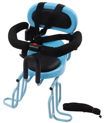Imagen del producto de Asiento para bicicleta para niños - Con reposabrazos en forma de U - Azul