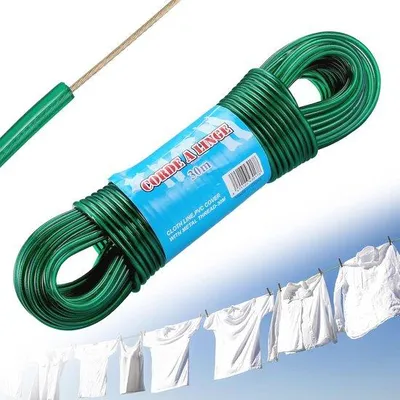 Produktbild von Famanu Wäscheleine 30m - Robuste, Rostfreie und Wasserfeste Wäscheleine für Außenbereich