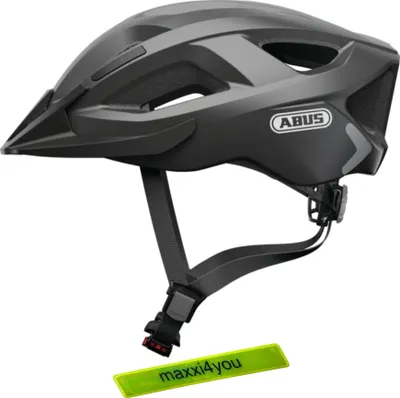 Image de Casque de vélo Abus Aduro 2.0 Titan taille L (58-62 cm) avec bande réfléchissante maxxi4you