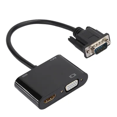 Obrázok produktu pre Prevodník,Video adaptér,Prevodný kábel,Prevodník VGA na HDMI VGA,Prevodník HD videa