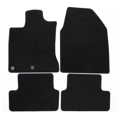 Produktbild von J&J AUTOMOTIVE | Premium schwarz Fußmatten Autotepiche Passend Für Nissan Qashqai 2007-2013 4tlg, Genaue Passform, rutschfeste Untregrund, mit Befestigungen