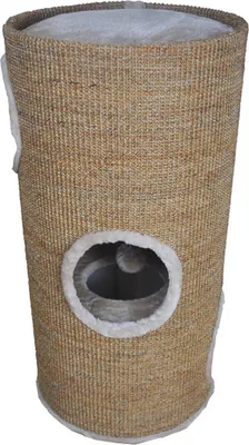 Produktbild von Dehner Lieblinge Katzen-Kratztonne Tassilo, Ø 36 cm, Höhe 70 cm, Sisal, hellbraun, 1 Stück (1er Pack)