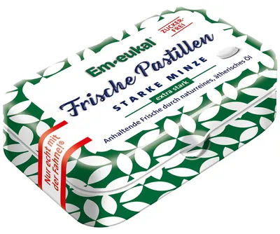 Immagine prodotto di Em-eukal Pastiglie fresche Menta forte senza zucchero 20g
