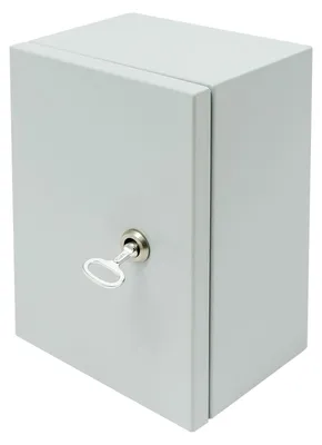 Produktbild von Außen Verteilerdose - Elektro Metallgehäuse - IP65 wasserdicht staubdicht - 304 Edelstahl - Wandmontage - Scharnierdeckel - 20x15x30 cm - Grau