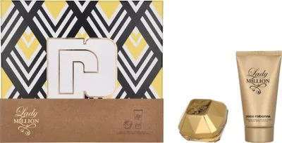 Image de Paco Rabanne Lady Million Eau de Parfum 50ml et Lait Corporel 75ml - Lot de 2