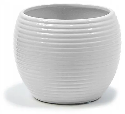 Produktbild von Polnix Keramiktopf Übertopf Dekorativ Weiß 13x10 cm