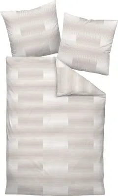 Produktbild von Janine Design Bettwäsche-Garnitur Mako-Satin 45105 MILANO Farbe beige Größe 135x200+80x80
