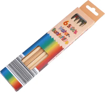 Obrázek produktu pro Přírodní barevné tužky 6 balení