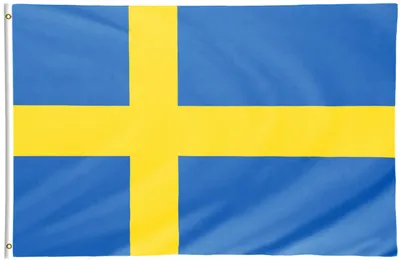 Produktbild von INQUARK 90 x 150 cm Schweden Flagge mit zwei Metallösen