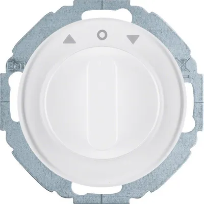 Produktbild von Berker 38112189, Drehschalter, 1P, Metall, Kunststoff, Weiß, IP20, 250 V