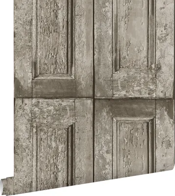 Immagine prodotto di ESTAhome carta da parati porte a pannelli grigio talpa 53 cm x 10.05 m