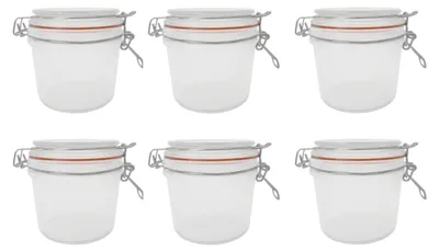 Produktbild von 6 x Einmachglas Bügelverschluss Vorratsglas Gummidichtung ca. 350ml