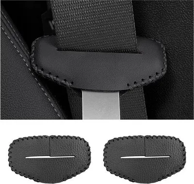 Produktbild von Autogordelhalter, krasbestendig leren autogordel, universell, interieuraccessoire, voertuigbeschermer, schwarz