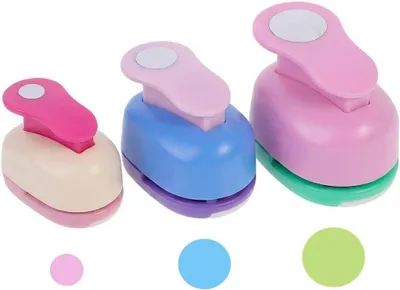 Produktbild von Motivlocher Set 3 Stück, 8 mm, 15 mm, 25 mm, zum Basteln