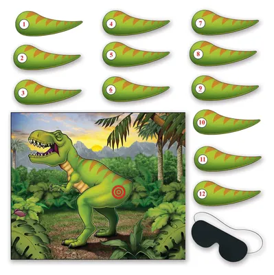 Produktbild von Dinosaurier-Partyspiel bunt - Einheitsgröße