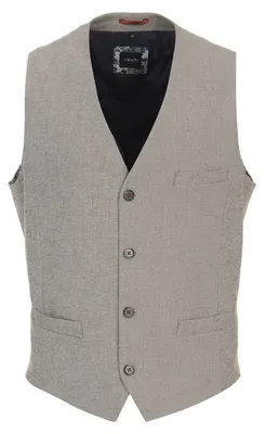 Produktbild von VENTI Herren Anzugweste V-Ausschnitt Regular Braun 60
