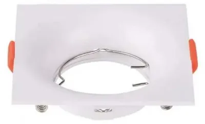 Produktbild von V-TAC VT-921-W quadratischer LED-Einbaustrahler GU10 weiße Farbe aus Polycarbonat Sku 6634