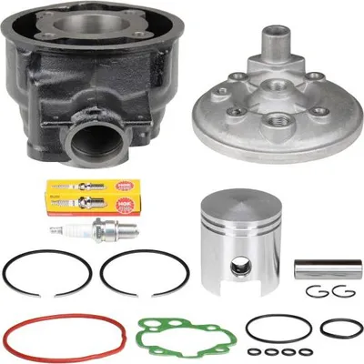 Produktbild von Zylinder Set + Kopf 70ccm 47mm KLEIN für Minarelli LC AM3 AM4 AM5 AM6 / Aprilia Yamaha Malaguti Peugeot Rieju MBK