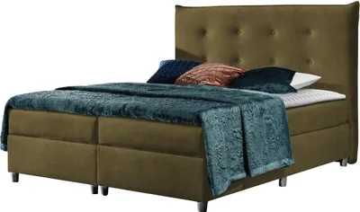Produktbild von MIRJAN24 Boxspringbett Prato, Stilvoll Doppelbett, Modern Doppelbett, Schlafzimmer (Farbe: Zetta 297, Größe: 140x200 cm)