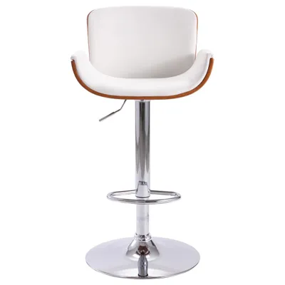 Image de vidaXL Tabouret de bar blanc similicuir