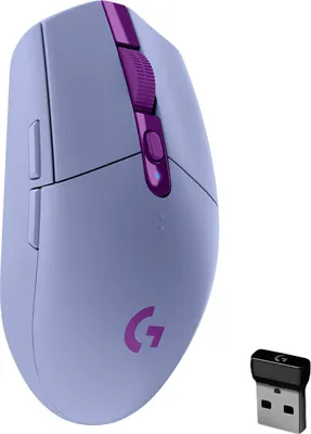 Produktbild von G305 LIGHTSPEED Kabellose Gaming-Maus Flieder mit HERO-Sensor