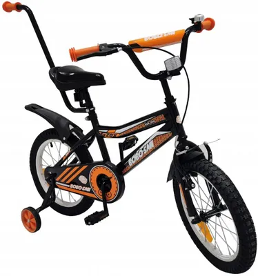 Obrázok produktu pre Detský bicykel Bobo-San CB8 16 palcov, čierno-zelený, s pomocnými kolieskami